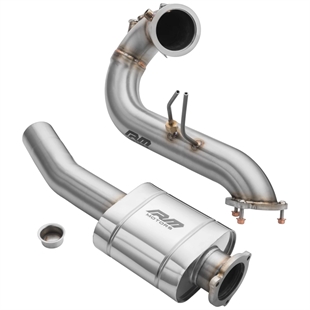 RM Motors Downpipe Set Audi A6 S6 / Avant / Sportback / Avant Quattro 3.0 TDI – No Catalytic Converter – With Silencer – No Set with Silencer – No Heat Shield